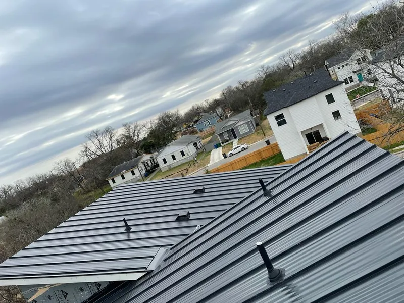 Standing seam metal roof panels with vents for Skylight Repair in New Providence